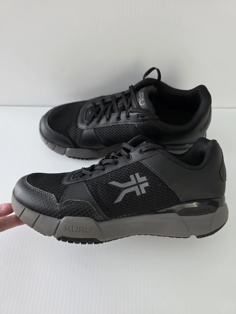 KURU Quantum 2.0 Men's Black Comfort Support Athletic Lace-Up Shoes 10